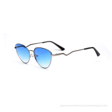 Wholesale Women Full Rim Cat Eye High Quality Metal Sunshades